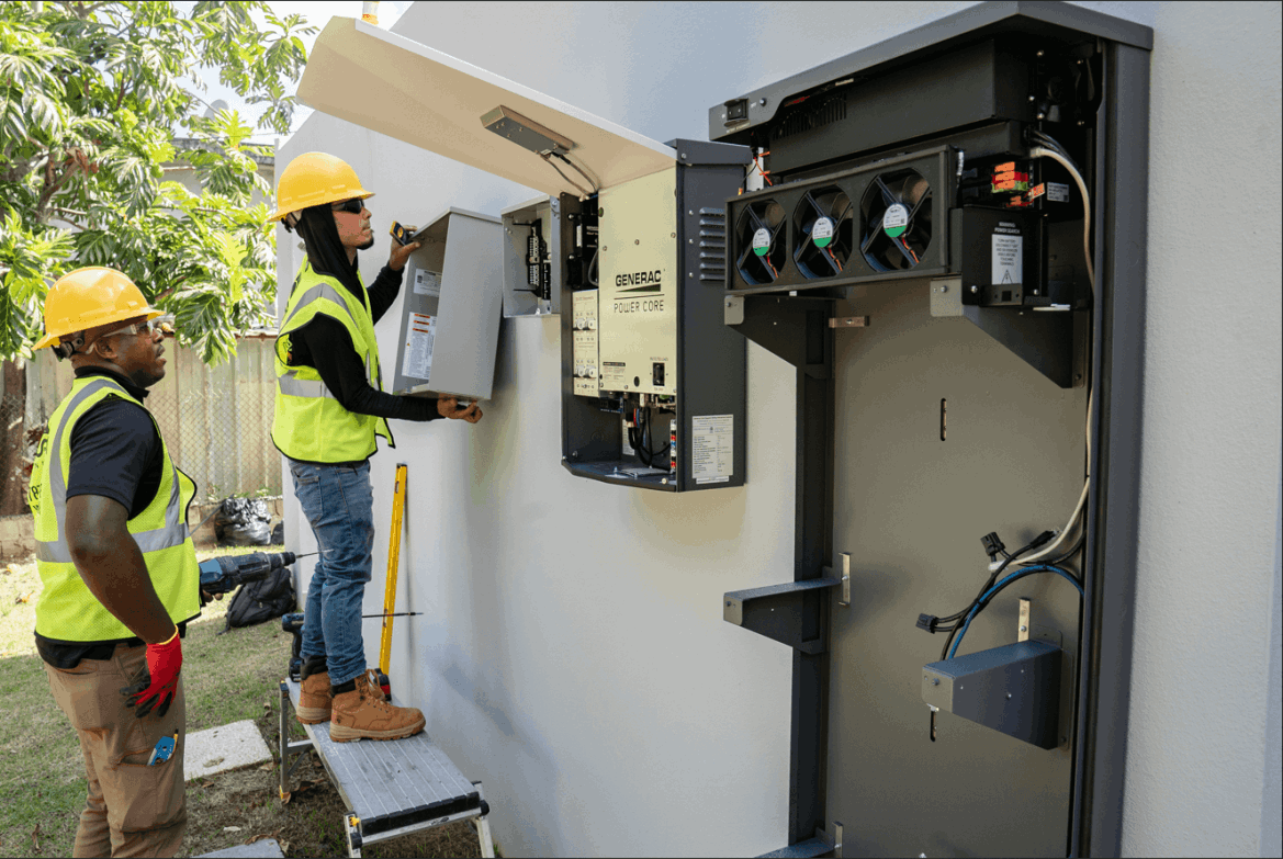 Generac commecial domestic house solutions power backup texas rio grande valley mcallen corpus christi san antonio houston dallas